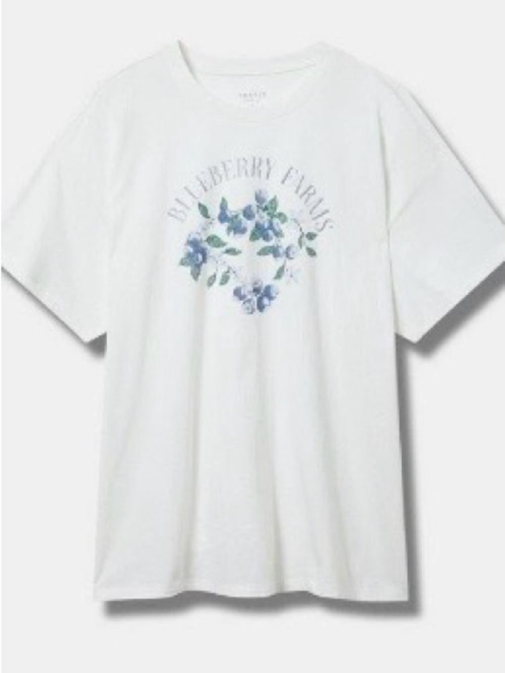 White 'Blueberry Farms' Graphic Tee
